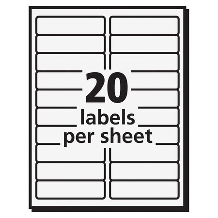 Pres-A-Ply Label, Lsr/Inkjet, 4X1, We, 2M 2000PK AVE30601